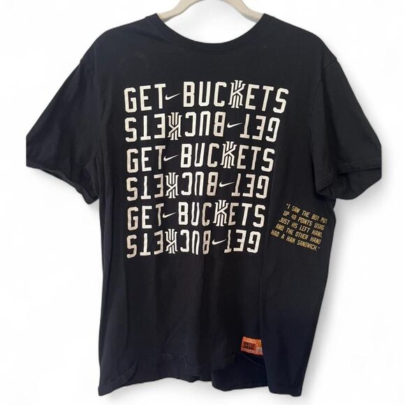 Nike Uncle Drew “Get Buckets” Black T-Shirt | Kyrie Irving | Streetwear Tee - Picture 1 of 4